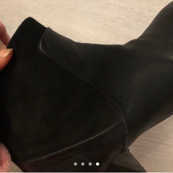 AGENDA Square toe leather ankle boots - Picture 4 of 4